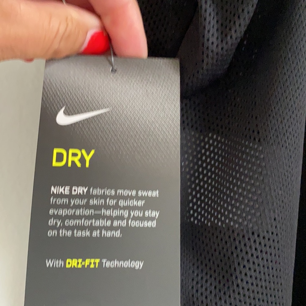 NWT Nike Glam Running w/ Gold Metallic Detail Mesh Tank Small - Picture 5 of 7